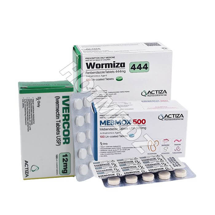 Ivermectin Fenbendazole and Mebendazole Tablet Parasite Treatment