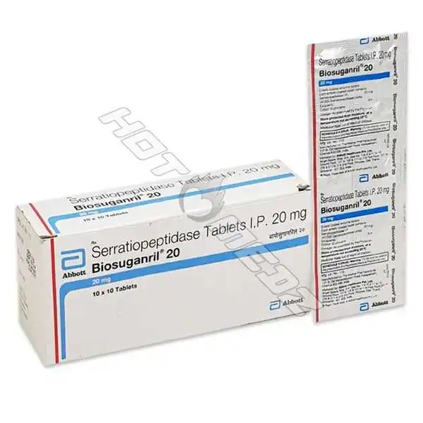 Serratiopeptidase 20 mg