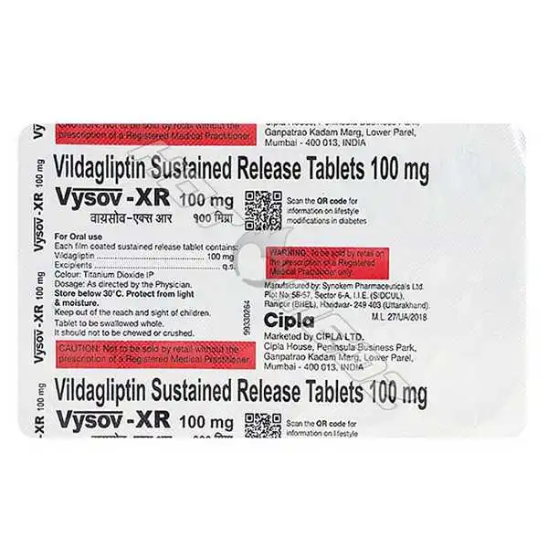 Vildagliptin Sustained Release100 Mg