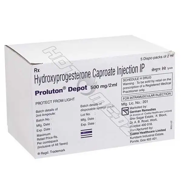 Hydroxyprogesterone Caproate 500 mg Injection