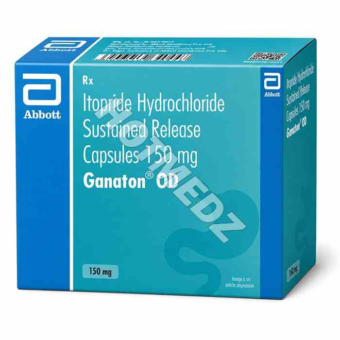 Ganaton OD 150 mg Capsule SR (Itopride)